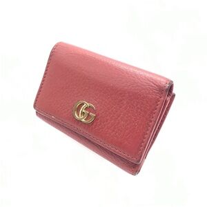 Gucci GG Marmont Wallet Tri fold Red